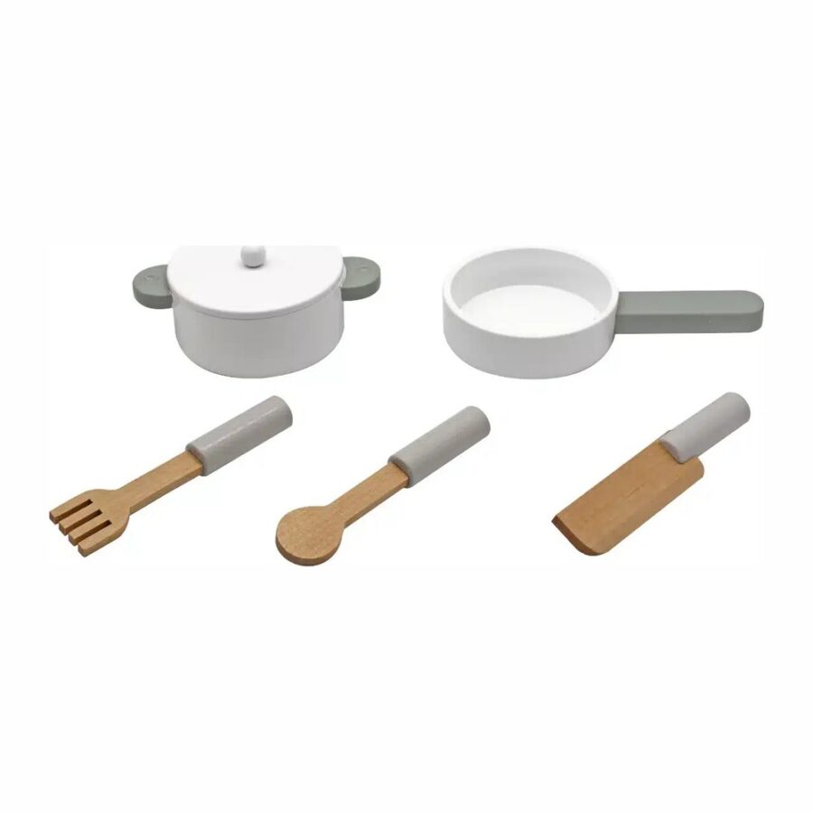 ⁦מטבח לילדים מעץ עדי בצבע לבן W10C404H  מאת בית העץ⁩ – תמונה ⁦3⁩