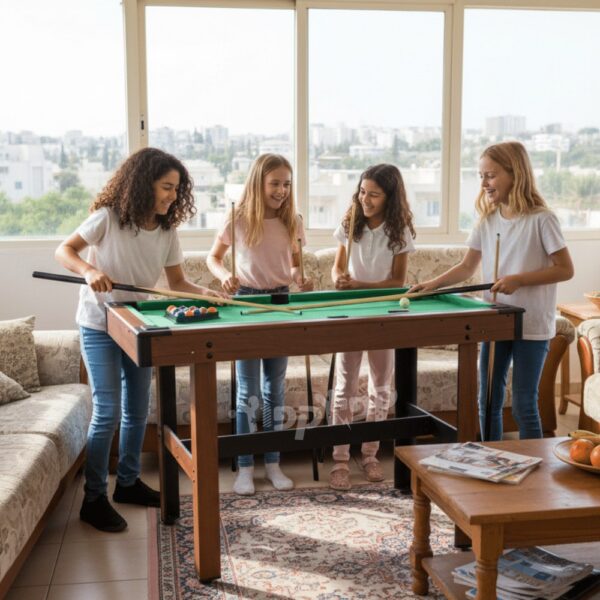 מתקן כדורסל אלקטרוני כפול עם כדורים ומשאבה